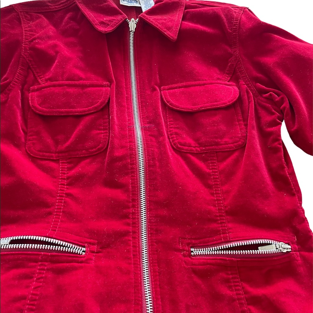 Essential Style women  Vintage Jacket , size  6 , color red